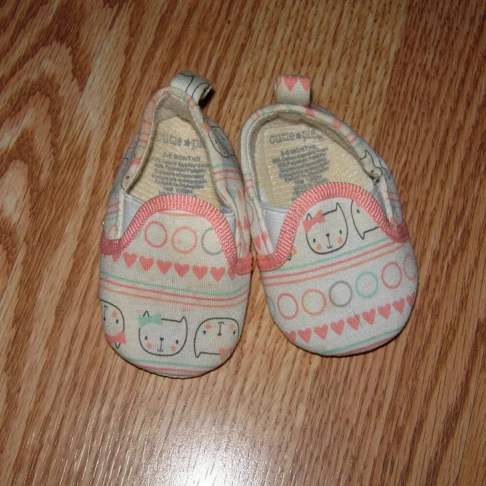 Cutie-Pie Baby Shoes 3-6 Months